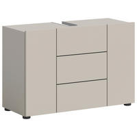 WASCHBECKENUNTERSCHRANK 82/56/34 cm  - Kaschmir/Schwarz, MODERN, Holzwerkstoff/Kunststoff (82/56/34cm) - MID.YOU