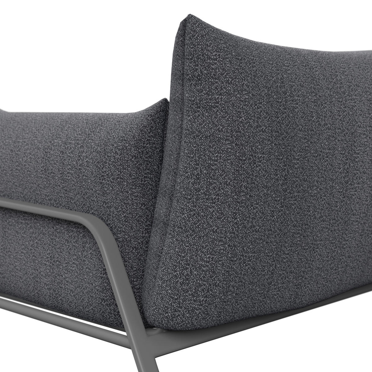 GARTENSET Webstoff Eisen  - Dunkelgrau/Anthrazit, Basics, Glas/Textil - Ambia Garden