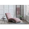 RELAXLIEGE Samt Rosa  - Schwarz/Rosa, MODERN, Textil/Metall (170/82/60cm) - Livetastic