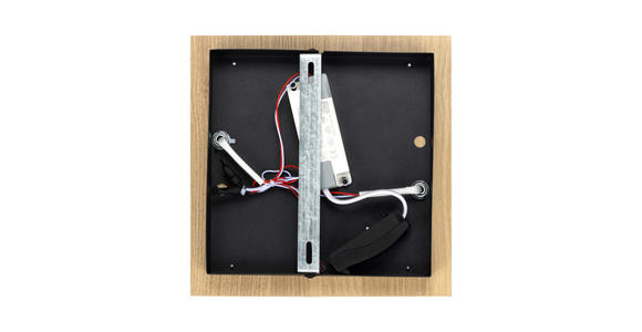 LED-DECKENLEUCHTE Worcester 70/38/7,5 cm  - Braun, Basics, Holz/Kunststoff (70/38/7,5cm) - Novel