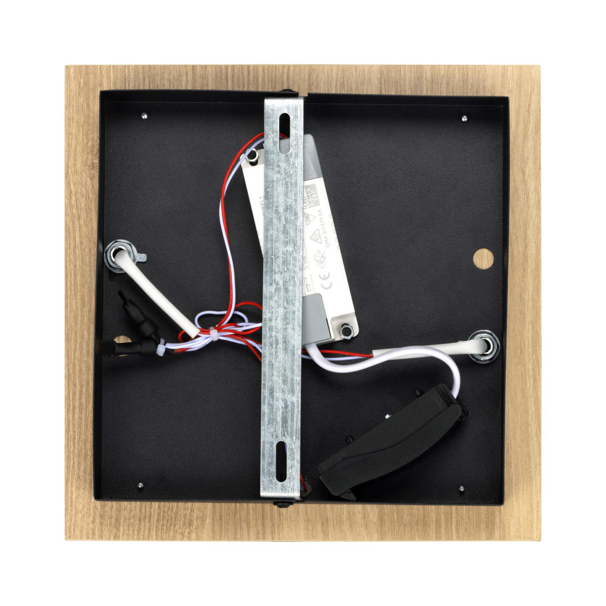 LED-DECKENLEUCHTE Worcester 70/38/7,5 cm   - Braun, Basics, Holz/Kunststoff (70/38/7,5cm) - Novel