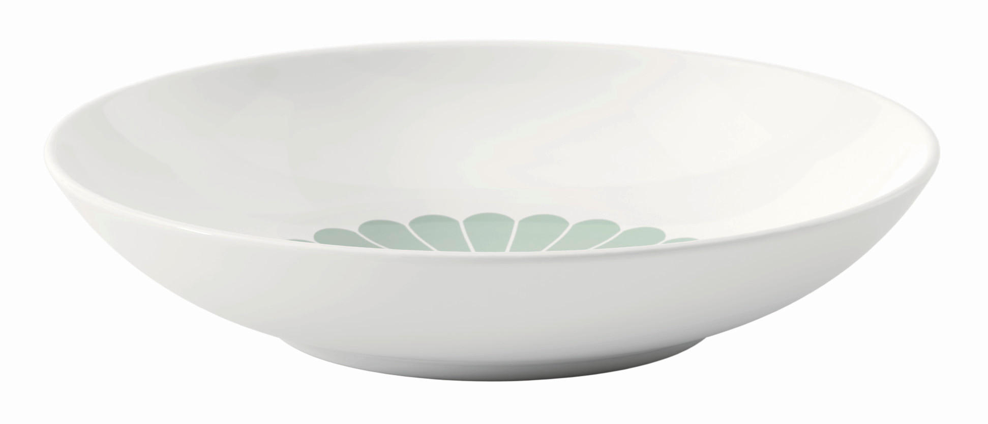 Villeroy & Boch Pastateller Fleur Vert Weiß, Salbeigrün 5 cm