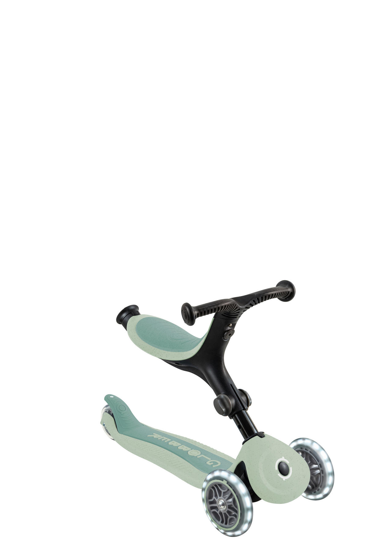 LAUFRAD GO-UP ACTIVE LIGHTS ECO 3IN1  - Pastellgrün/Grün, LIFESTYLE, Kunststoff/Metall (67/28/95,5cm) - GLOBBER