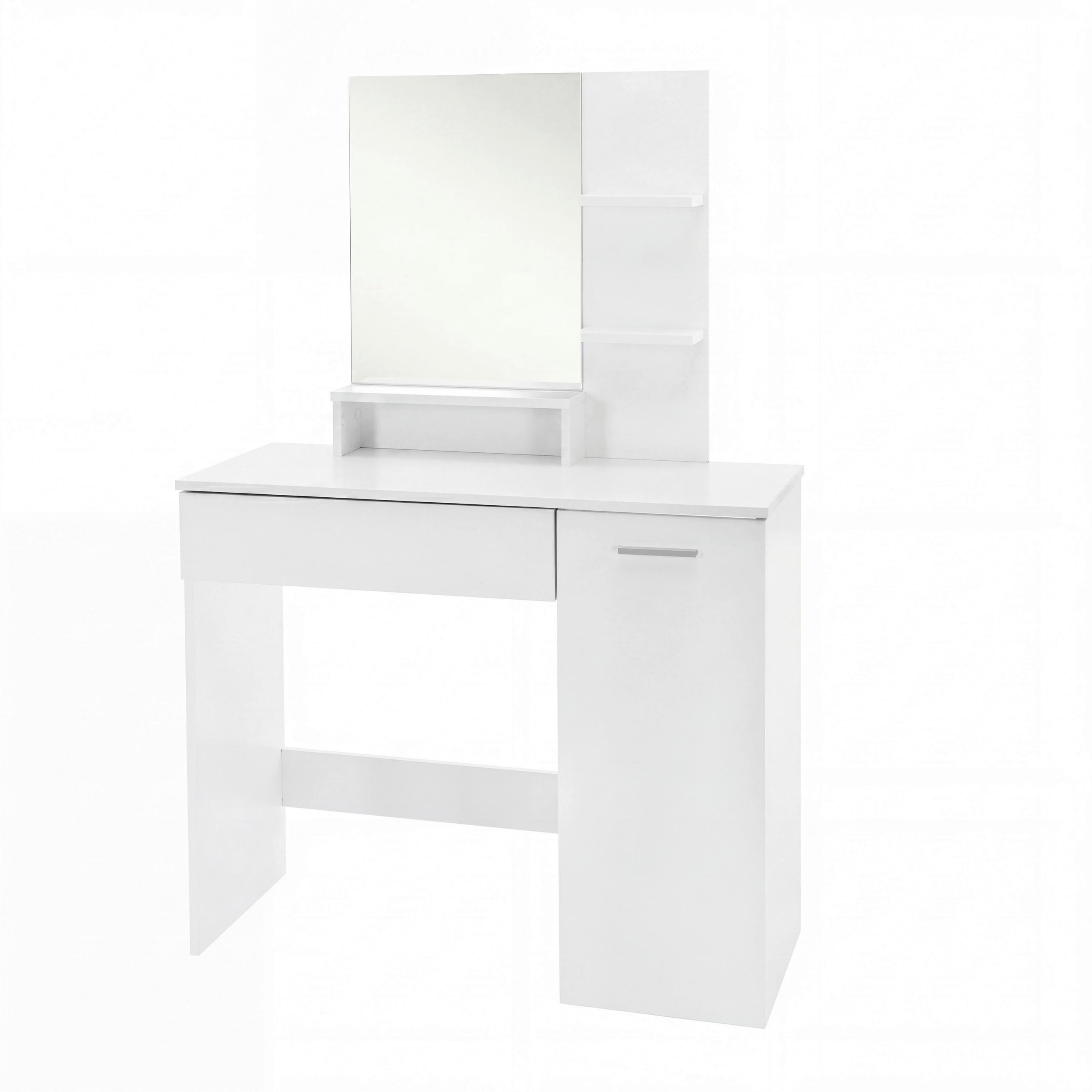 TOALETNÍ STOLEK, bílá, 90/138/38 cm - bílá/barvy stříbra, Design, kov/kompozitní dřevo (90/138/38cm) - Livetastic