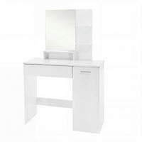 TOALETNÍ STOLEK, bílá, 90/138/38 cm - bílá/barvy stříbra, Design, kov/kompozitní dřevo (90/138/38cm) - Livetastic