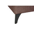 WOHNLANDSCHAFT Rosa Chenille  - Schwarz/Rosa, KONVENTIONELL, Textil/Metall (160/340/188cm) - Xora