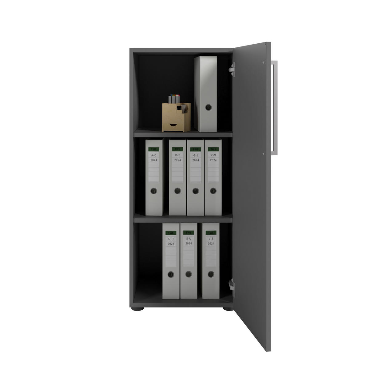 KOMMODE Colorado  in 44,9/110/42,9 cm  - Silberfarben/Schwarz, MODERN, Holzwerkstoff/Kunststoff (44,9/110/42,9cm) - Novel