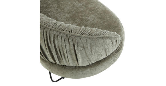 SITZBANK 202/88/65 cm Flachgewebe Grün Metall - Schwarz/Grün, Design, Textil/Metall (202/88/65cm) - Novel