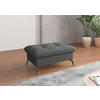 HOCKER in Textil Dunkelgrau  - Dunkelgrau/Schwarz, KONVENTIONELL, Textil/Metall (102/47/69cm) - Sit & More