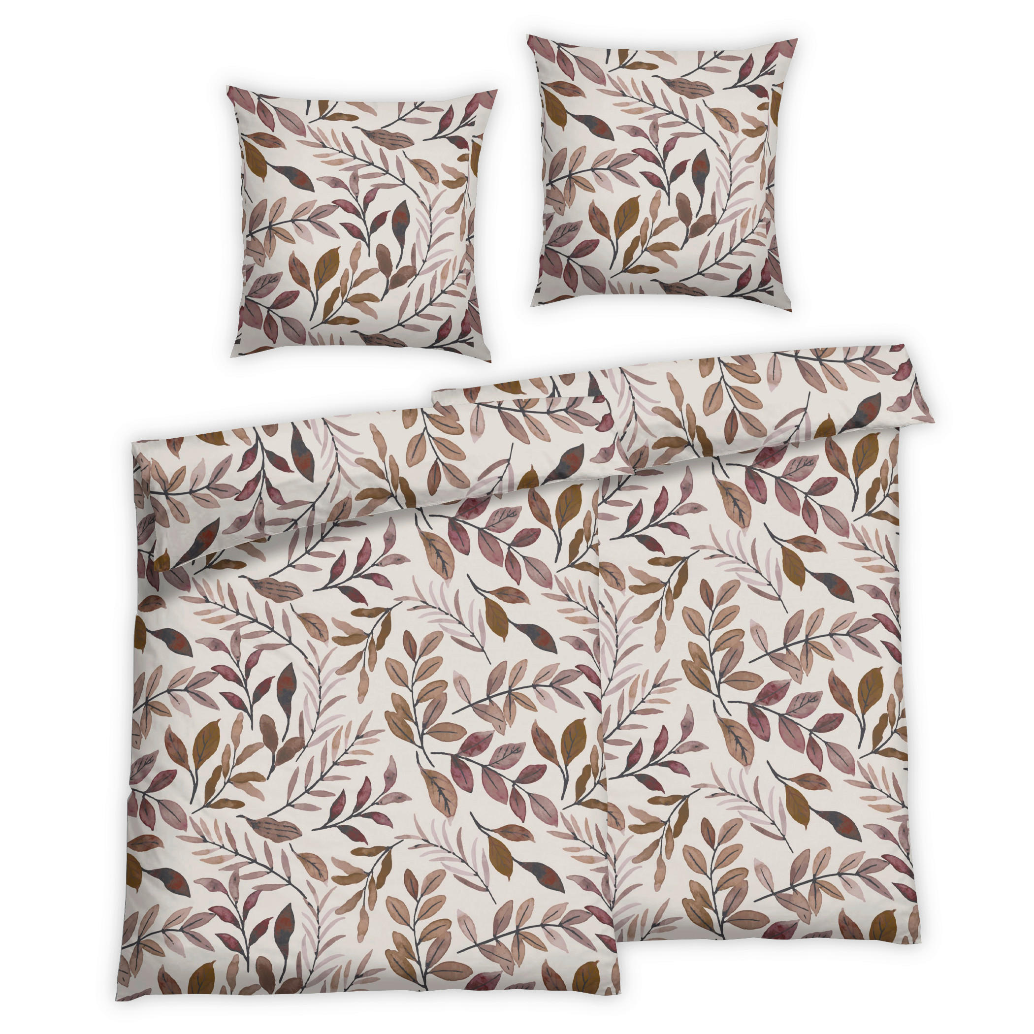 BETTWÄSCHE 4-teilig Flanell 135/200 cm  - Beige, Basics, Textil (135/200cm) - Florella