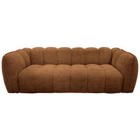 BIGSOFA Chenille Rostfarben  - Rostfarben/Schwarz, MODERN, Kunststoff/Textil (235/73/103cm) - Carryhome