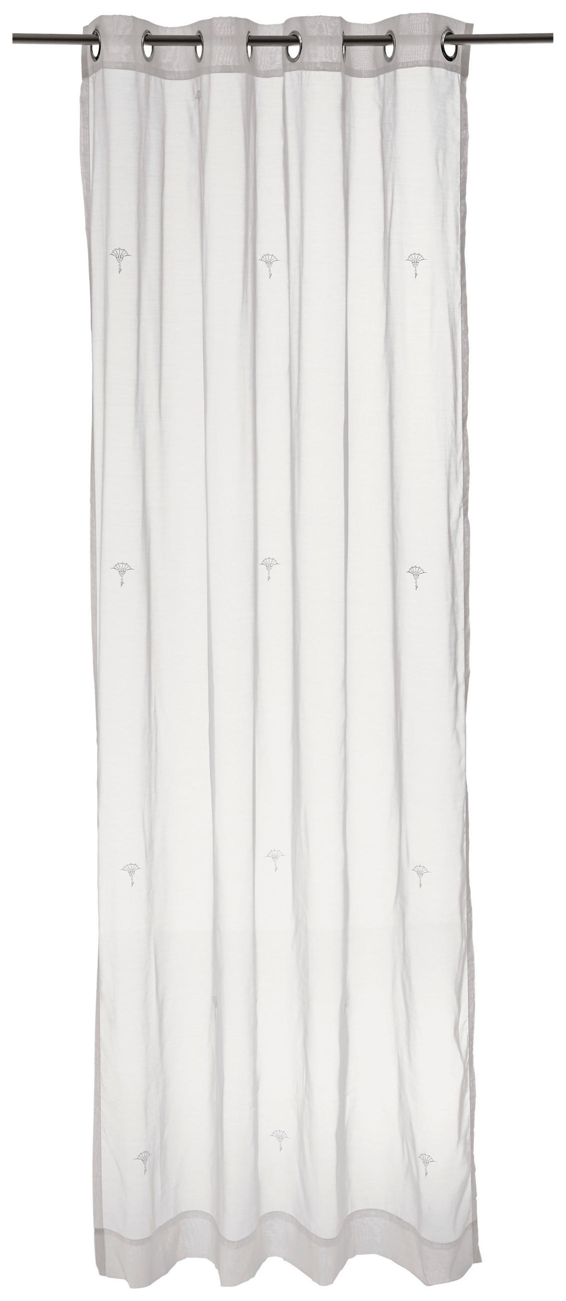 ÖSENSCHAL J-Nola halbtransparent 140/250 cm   - Weiß, KONVENTIONELL, Textil (140/250cm) - Joop!