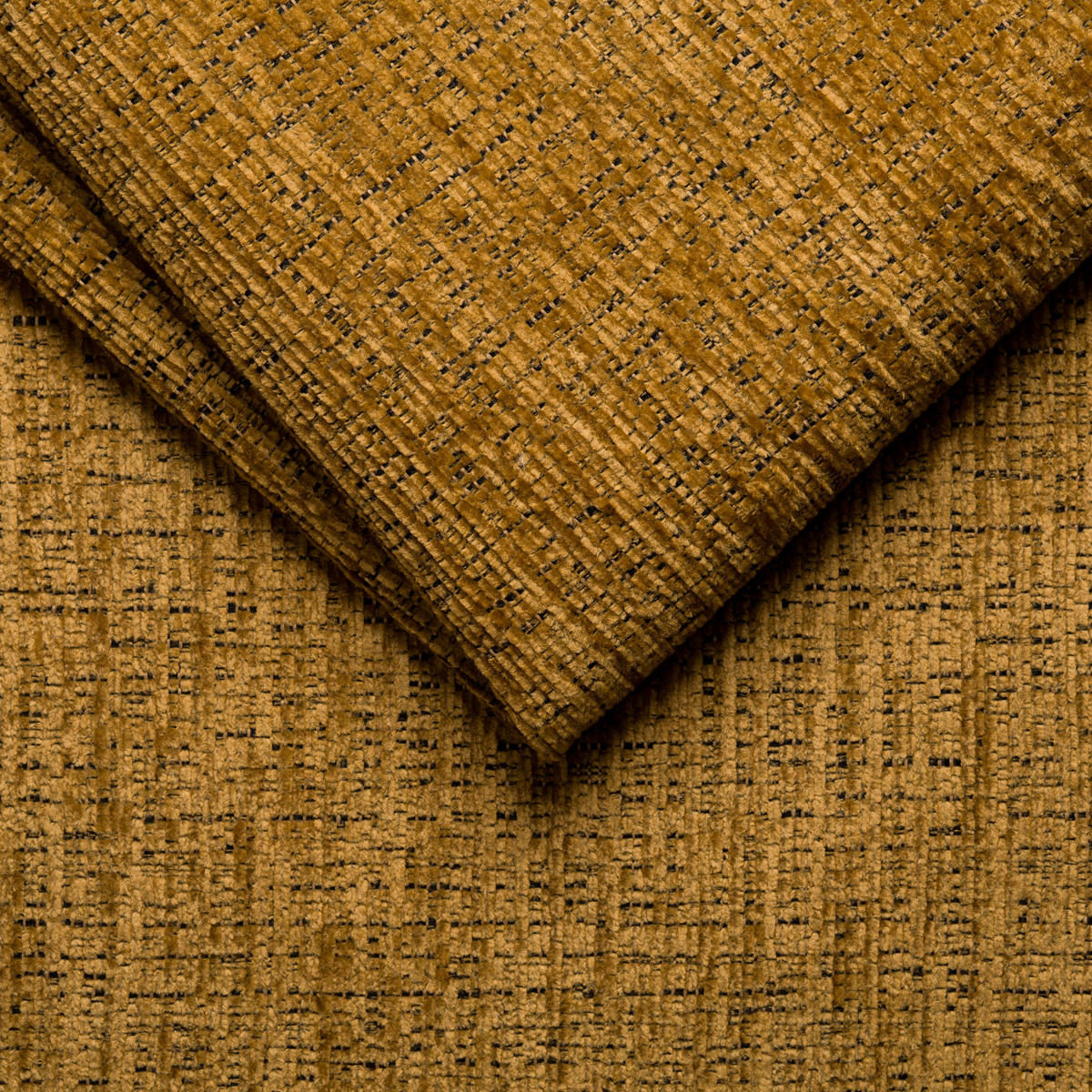ECKSOFA inkl. Funktionen Senfgelb Samt  - Senfgelb, Natur, Holz/Textil (206/261cm) - Venda