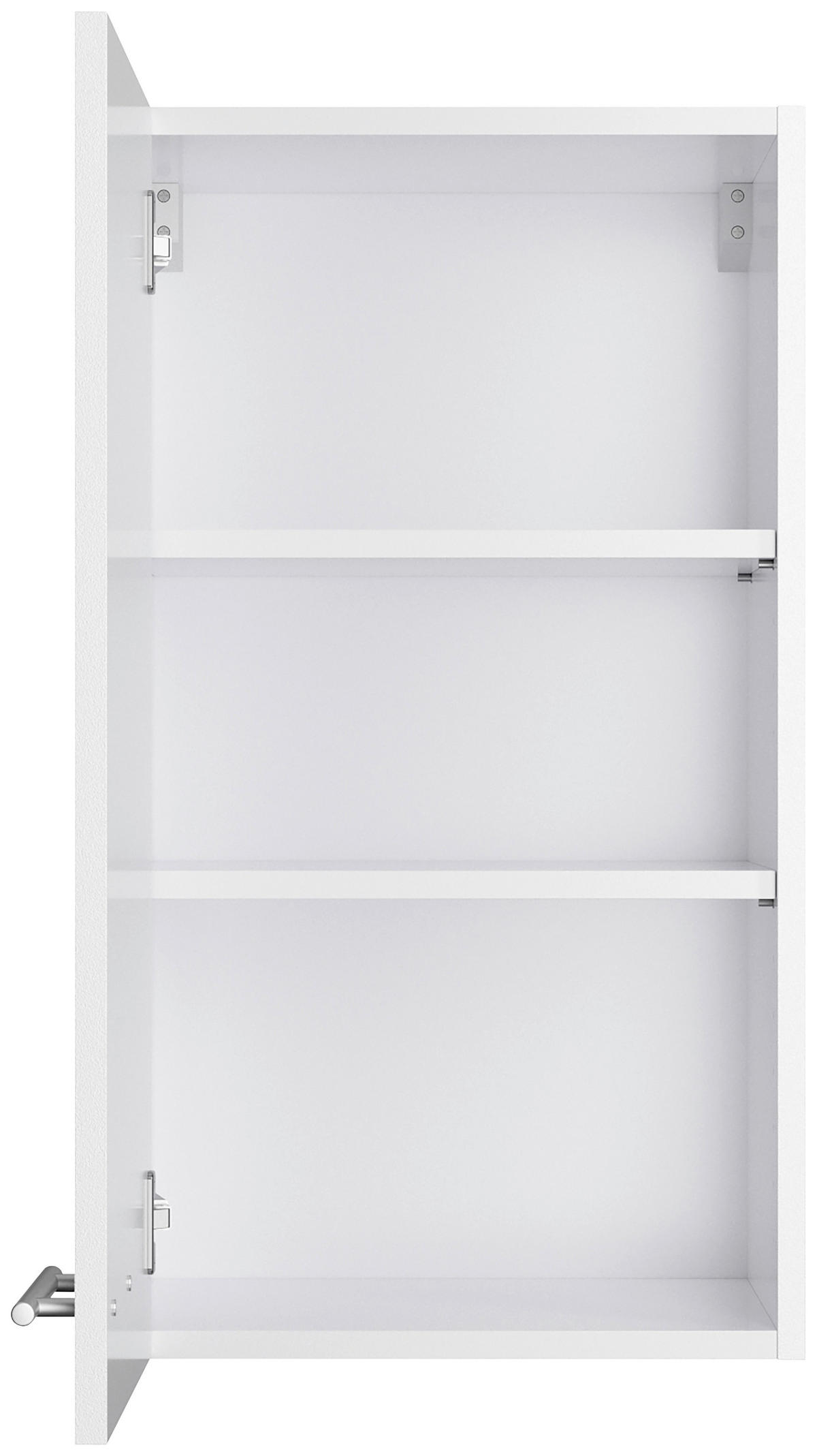 KÜCHENLEERBLOCK 210 cm   in Weiß  - Edelstahlfarben/Anthrazit, Basics, Holzwerkstoff/Metall (210cm) - Optifit