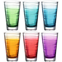 GLÄSERSET Vario  6-teilig  - Türkis/Blau, Glas (280ml) - Leonardo