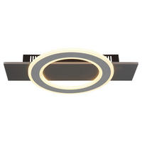 LED-DECKENLEUCHTE 44/29/5,5 cm   - Anthrazit/Opal, Design, Kunststoff/Metall (44/29/5,5cm) - Globo