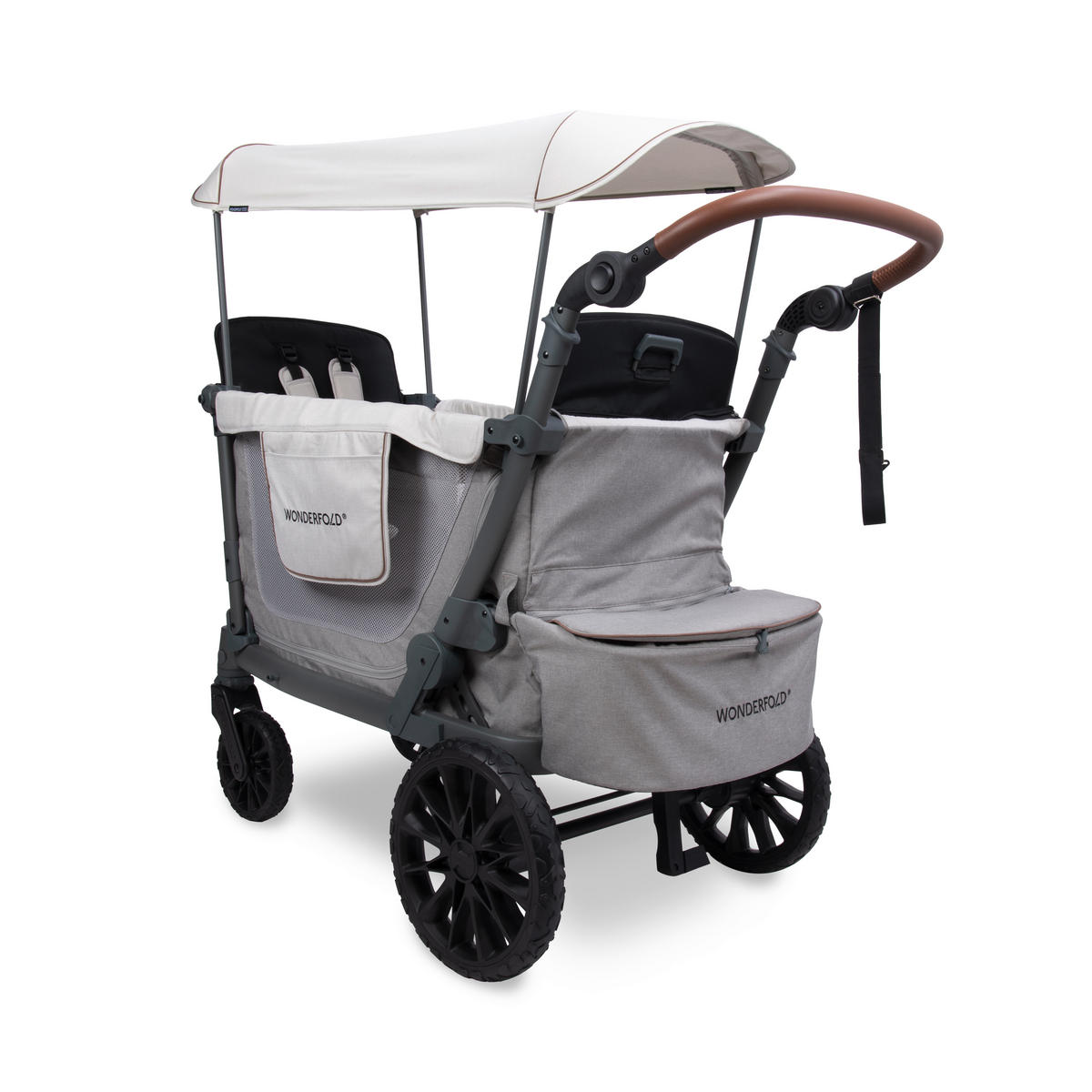 BOLLERWAGEN L2 Series 2 Seater Wagon Grau 135/67/120 cm  - Grau, Basics, Metall (135/67/120cm) - WONDERFOLD