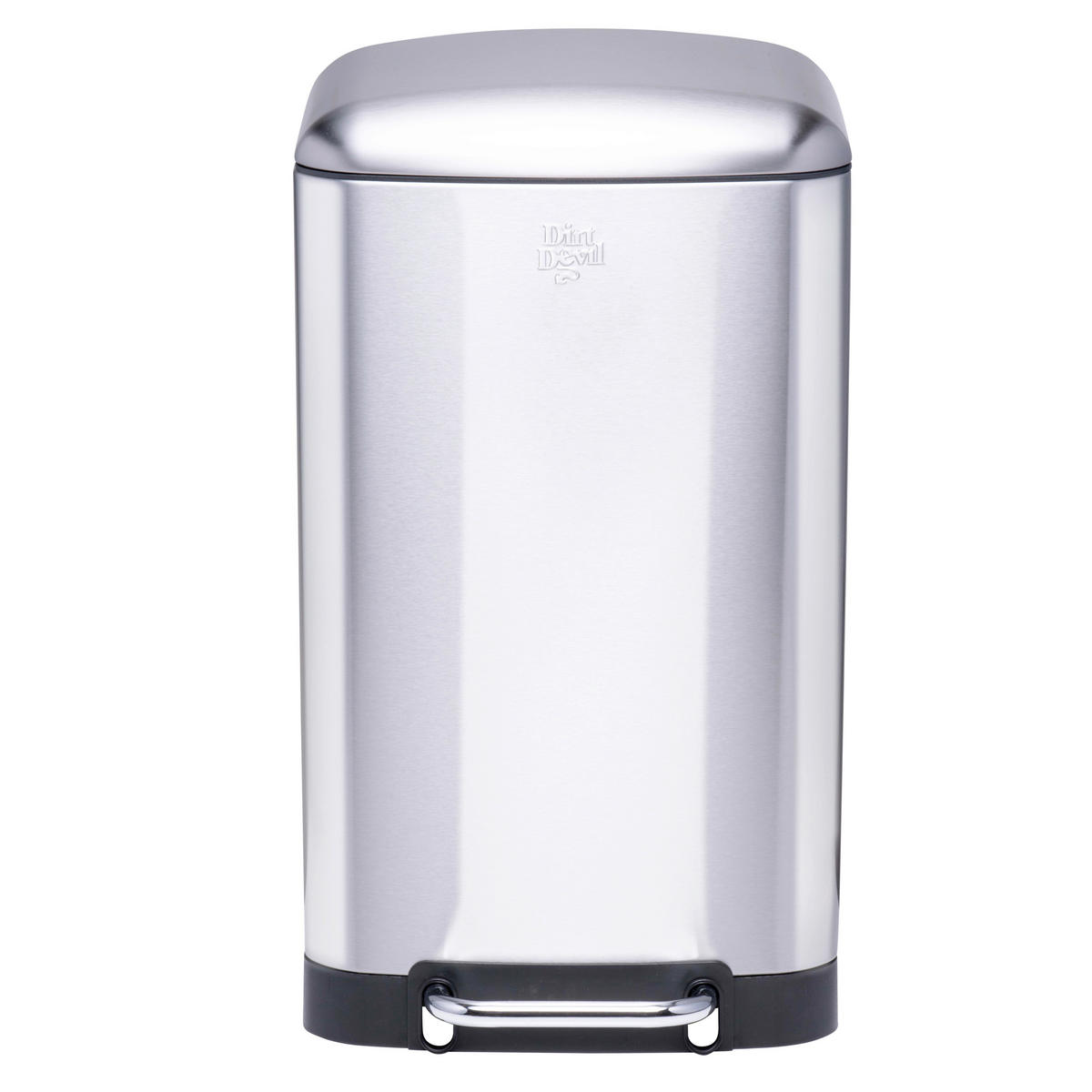 TRETEIMER 30 L  - Chromfarben/Schwarz, Basics, Kunststoff/Metall (34,5/30,5/61,4cm) - Dirt Devil