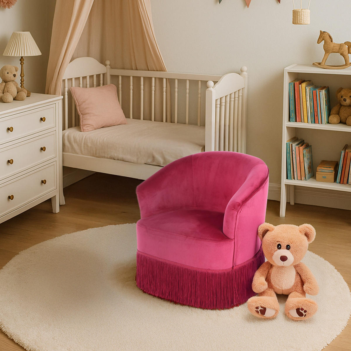 KINDERSESSEL - Bordeaux, Design, Textil (48/50/42cm) - Kayoom
