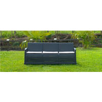 GARTENBANK 168/66/74 cm   - Anthrazit/Grau, MODERN, Kunststoff (168/66/74cm)