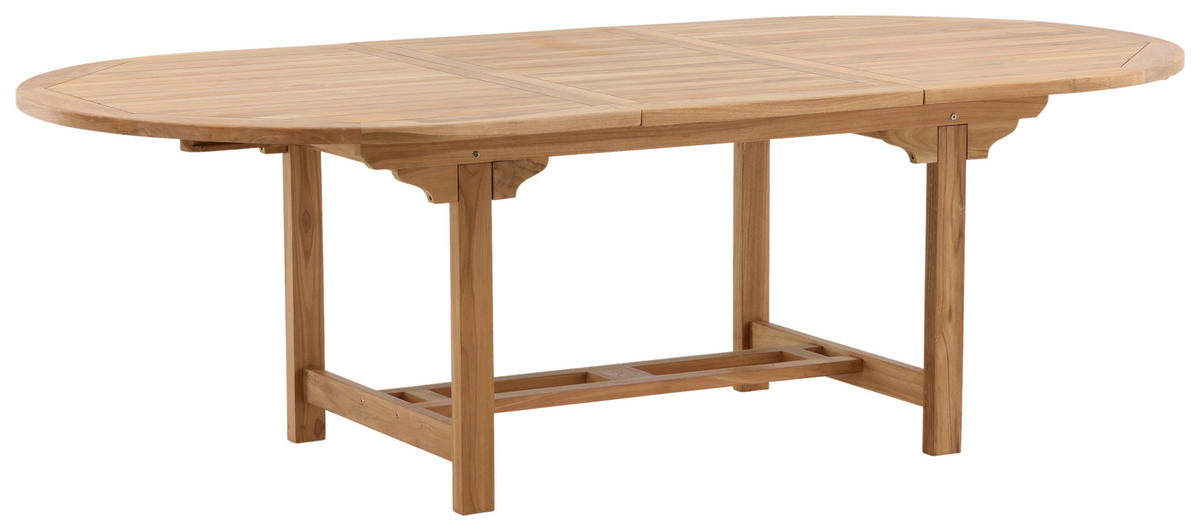 GARTENTISCH 180/120/75 cm  - Teakfarben, KONVENTIONELL, Holz (180/120/75cm) - Gardenson
