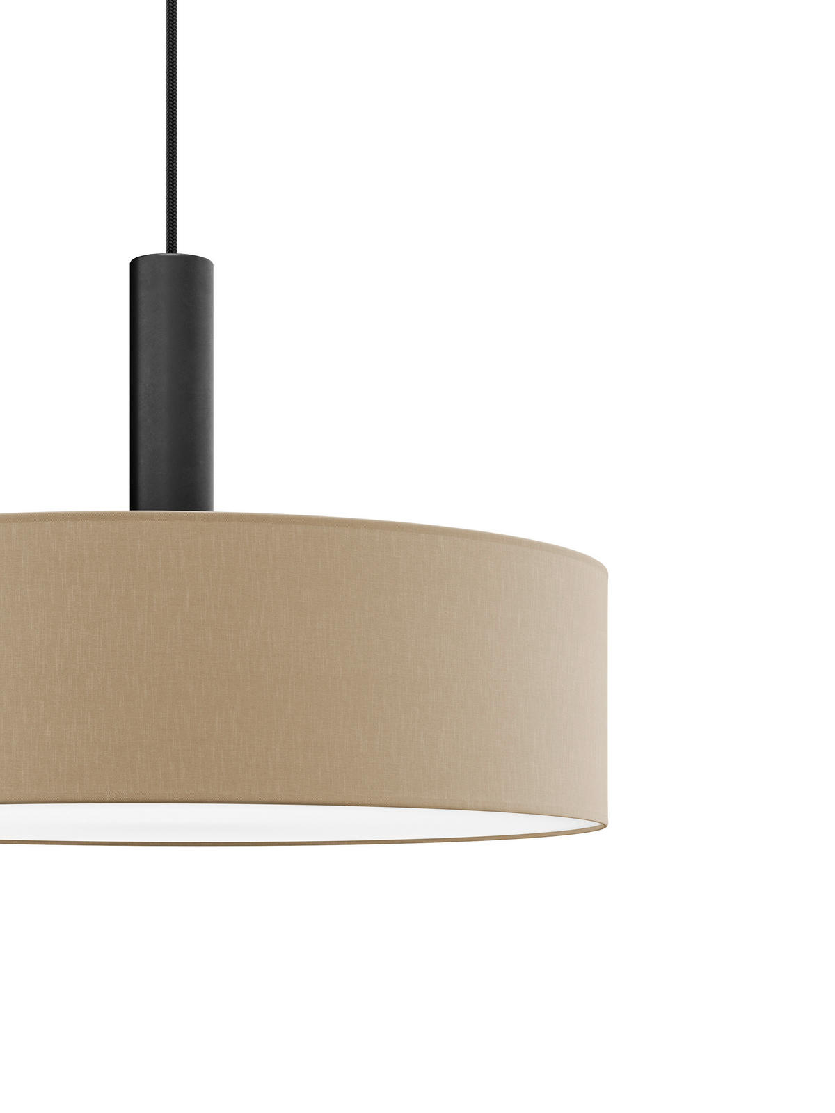 FÜGGŐLÁMPA 50/115 cm  - szürke tölgy, Basics, műanyag/textil (50/115cm)