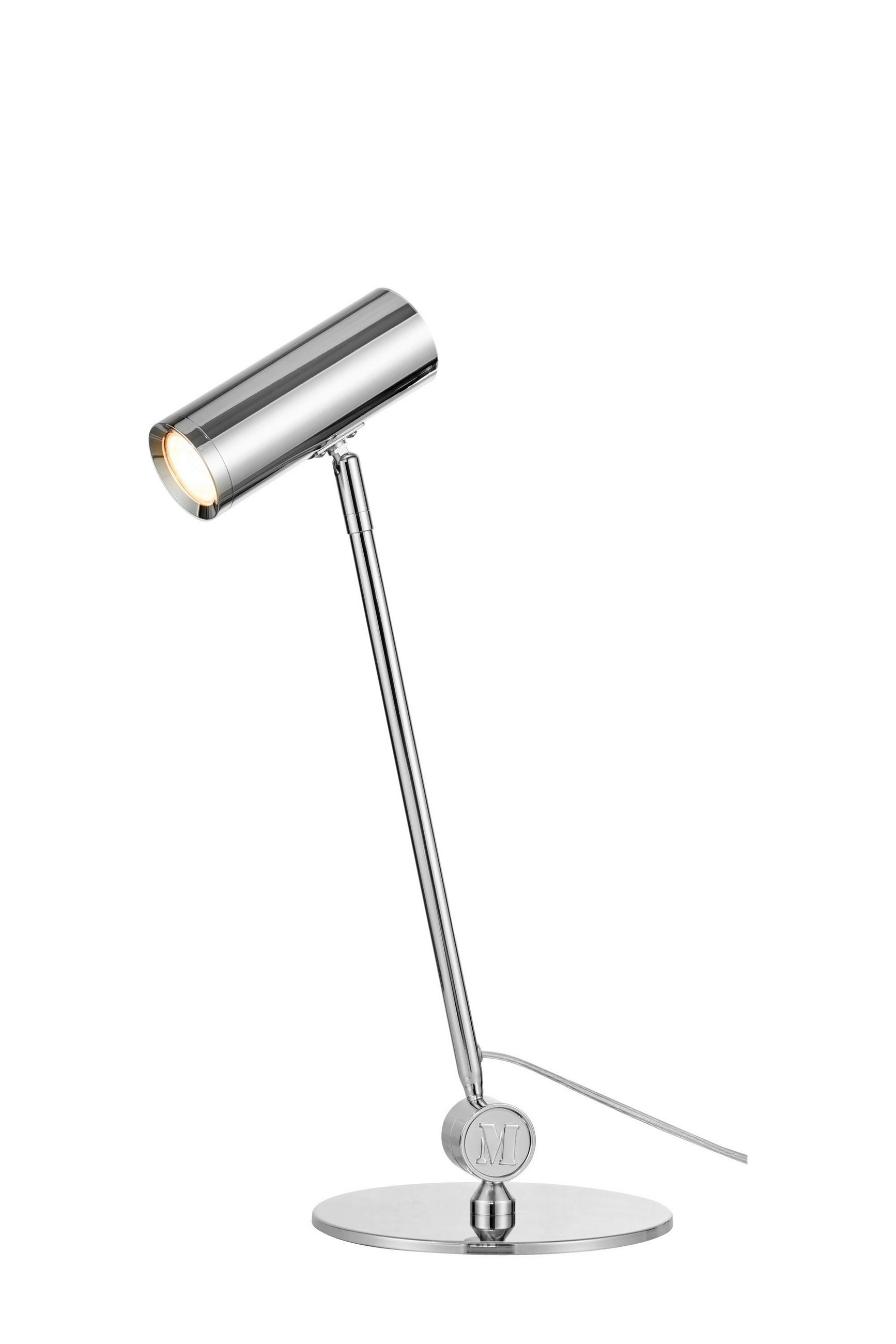 BORDSLAMPA Arlo 20/53/28 cm   - kromfärg/svart, Basics, metall (20/53/28cm) - Markslöjd