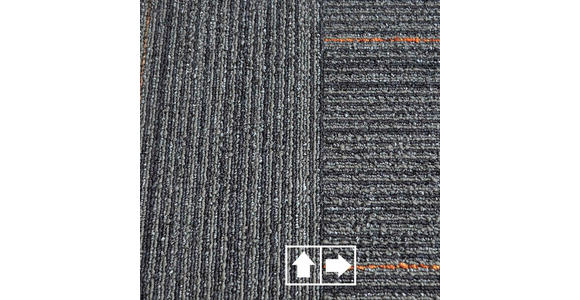 TEPPICHFLIESE - Grau, Basics, Kunststoff/Textil (50/50cm) - Esposa