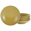 SUPPENTELLERSET 6-teilig  - Currygelb, Trend, Keramik (22cm) - Creatable
