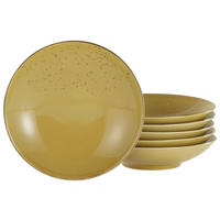 SUPPENTELLERSET 6-teilig  - Currygelb, Trend, Keramik (22cm) - Creatable