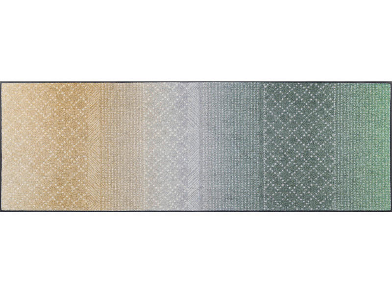 BĚHOUN, 60/180 cm, zelená, šedá, béžová - šedá/zelená, Design, textil/plast (60/180cm) - Esposa
