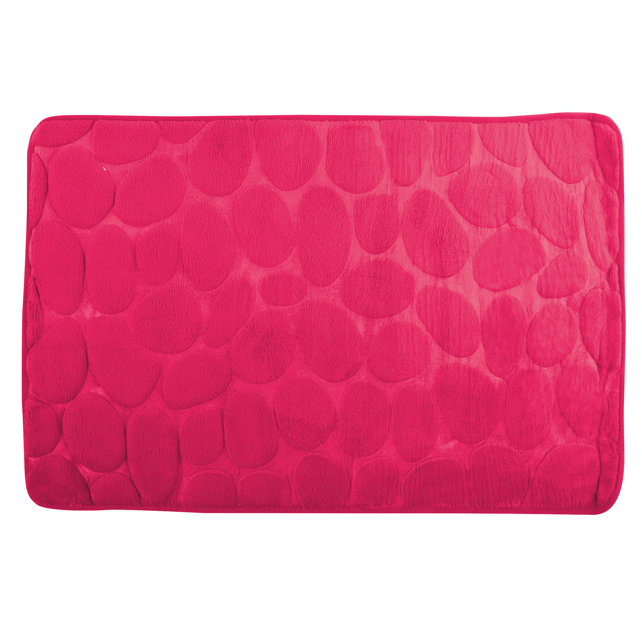 BADEMATTE Pink 50/80 cm  - Pink, Basics, Textil (50/80cm) - MSV