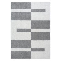 HOCHFLORTEPPICH 200/290 cm Milano Weiß, Hellgrau  - Hellgrau/Weiß, Basics, Kunststoff/Textil (200/290cm)
