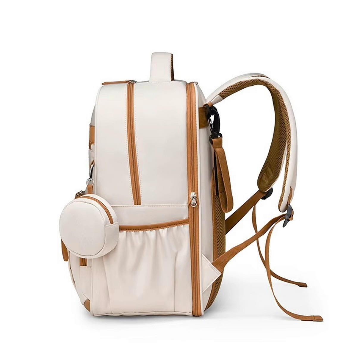 WICKELRUCKSACK  - Creme, Basics, Textil (30/40/21cm)
