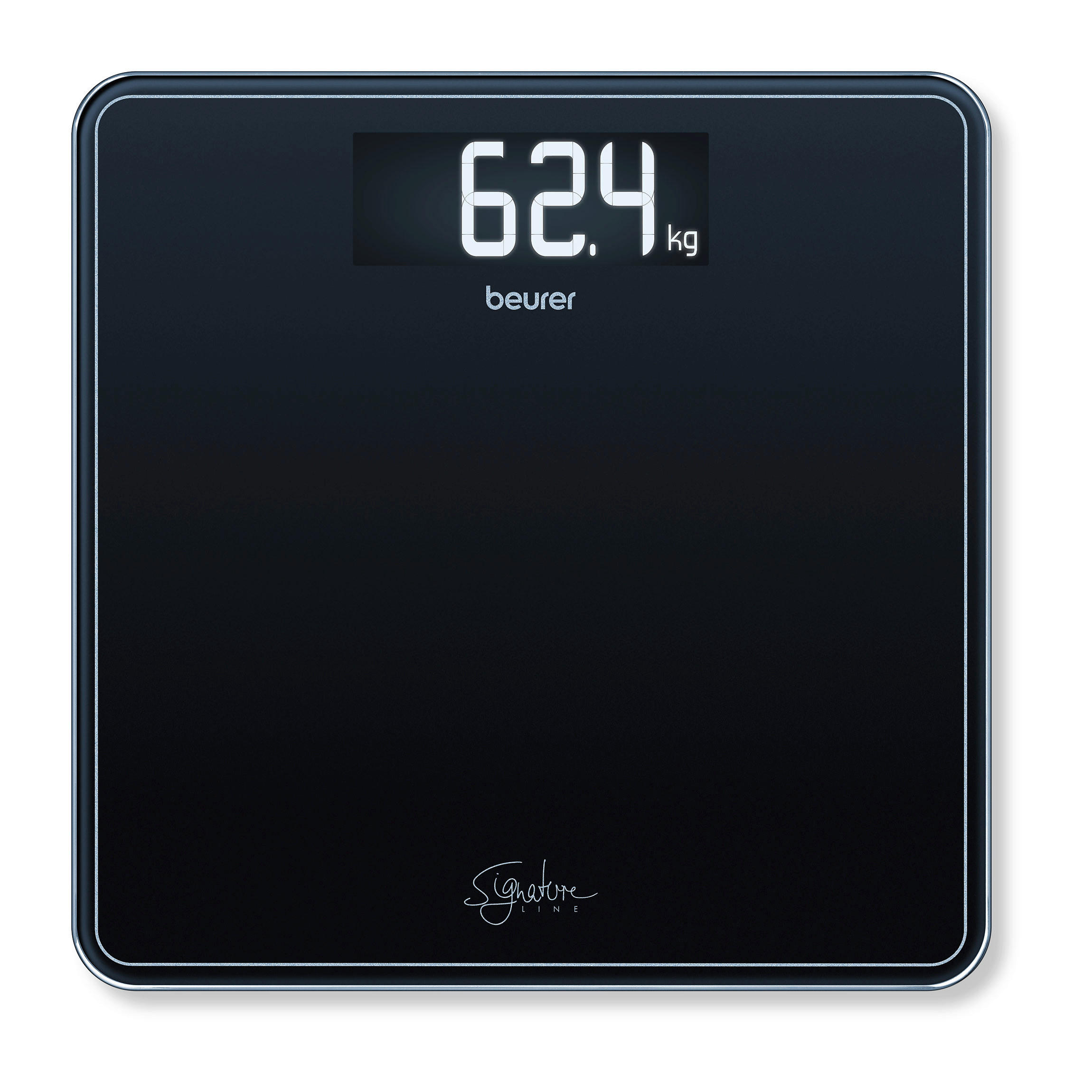 Beurer Personenwaage Schwarz 31.00x2.8x31.00 cm