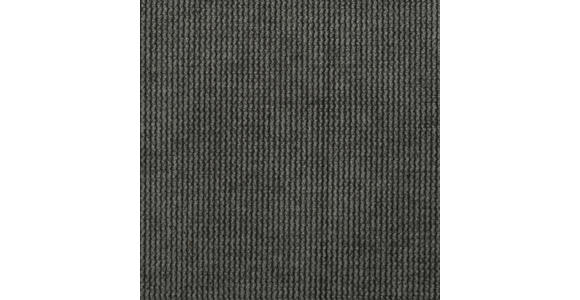 SITZBANK in Textil Schwarz, Dunkelgrau  - Dunkelgrau/Schwarz, Design, Textil/Metall (175/52/53cm) - Novel