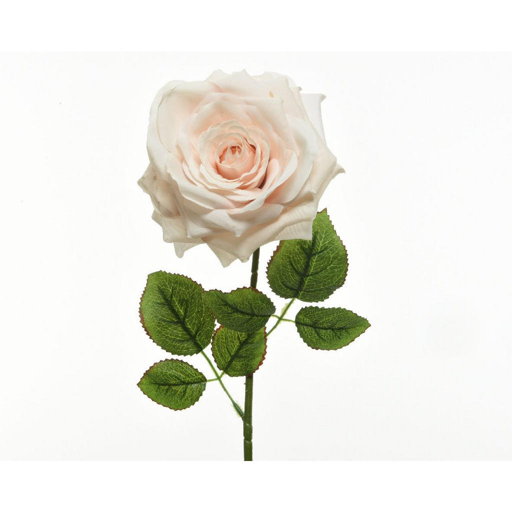 UMELÝ KVET ruža 78/30/13 cm - ružová, biela