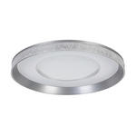 LED-DECKENLEUCHTE 50/9 cm   - Dunkelgrau/Transparent, Design, Kunststoff/Metall (50/9cm) - Novel