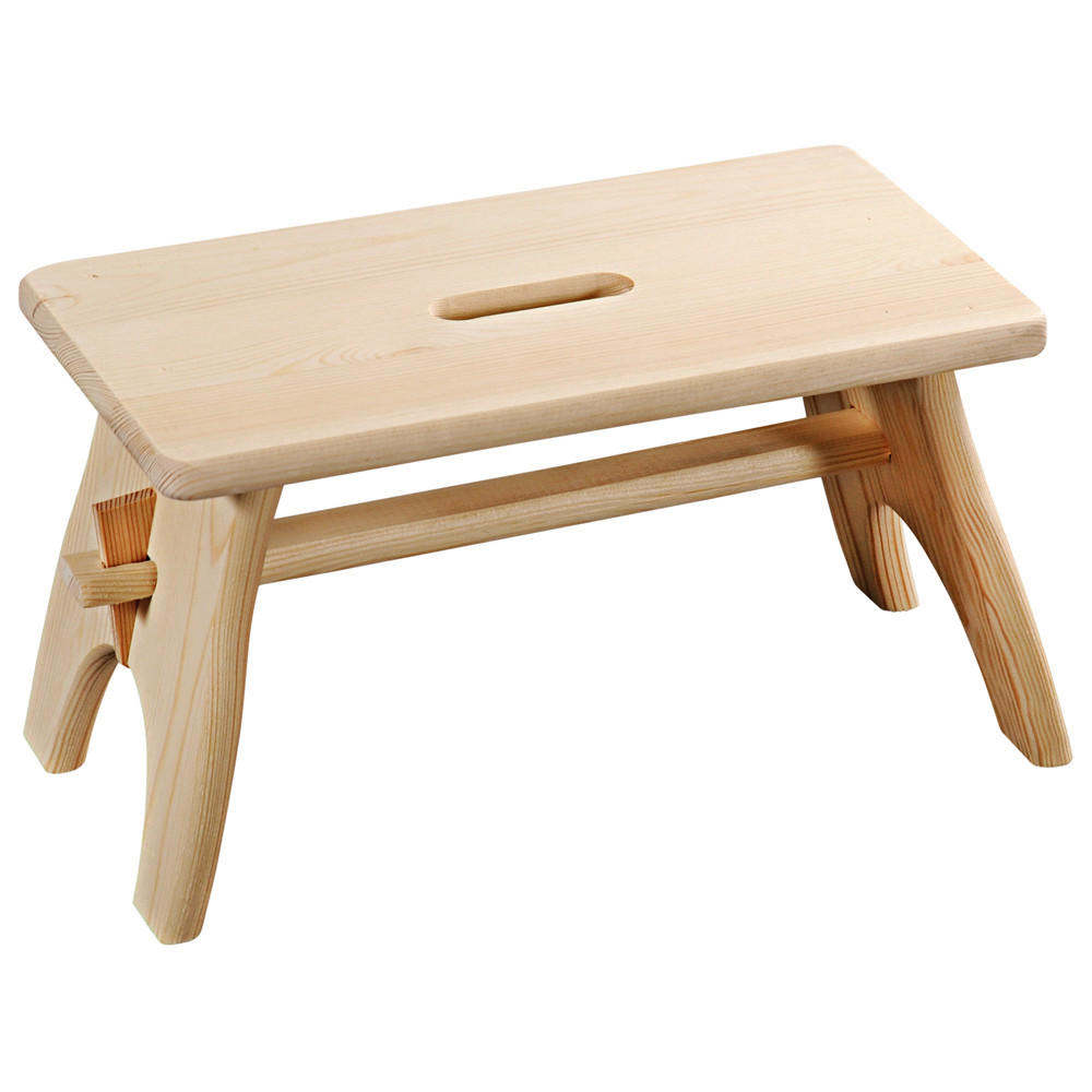 TRITTHOCKER  - Kieferfarben, Basics, Holz (42/20.5/21,5cm) - Kesper