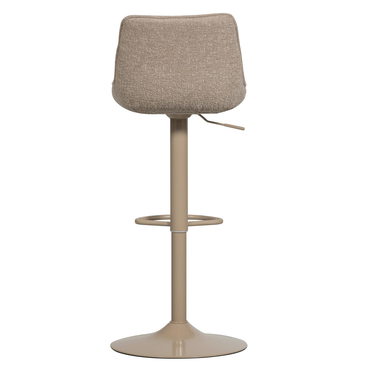 BARHOCKER Webstoff Sandfarben Gusseisen  - Sandfarben, MODERN, Textil/Metall (45/110/50cm) - Livetastic