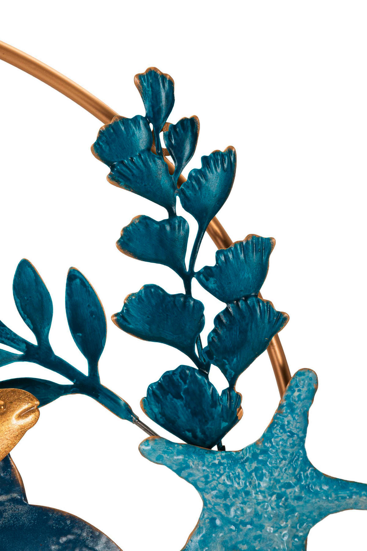 Wanddeko Marine Metall, Holzwerkstoff  - Basics, Holzwerkstoff/Metall (77/5/63cm)