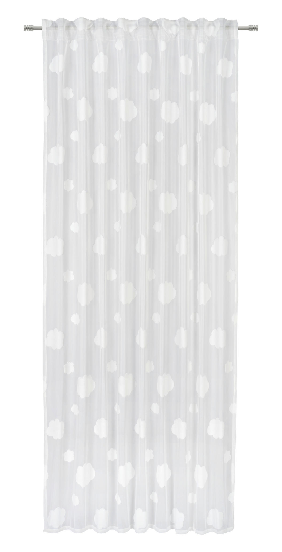 DĚTSKÝ ZÁVĚS, průhledné,  - bílá, Konvenční, textil (140/245cm) - Ben'n'jen