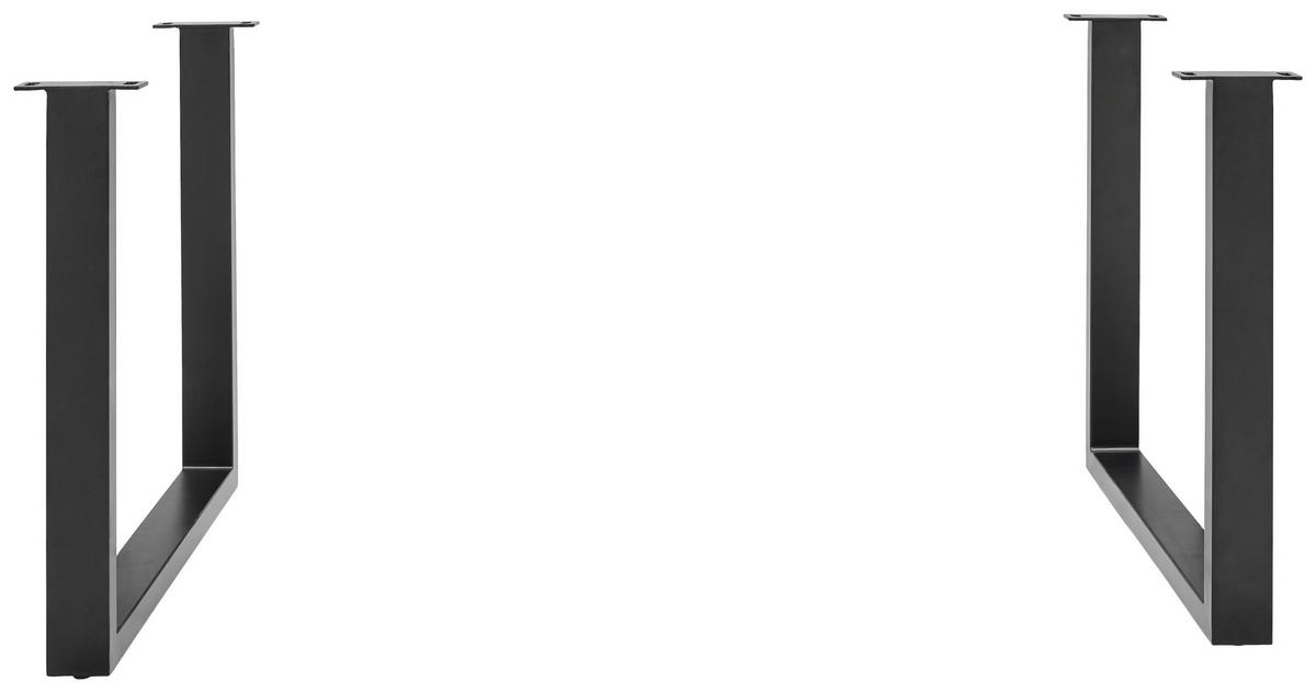 TISCHGESTELL Dunkelgrau  - Dunkelgrau, Design, Metall (78/8/73cm) - Valdera