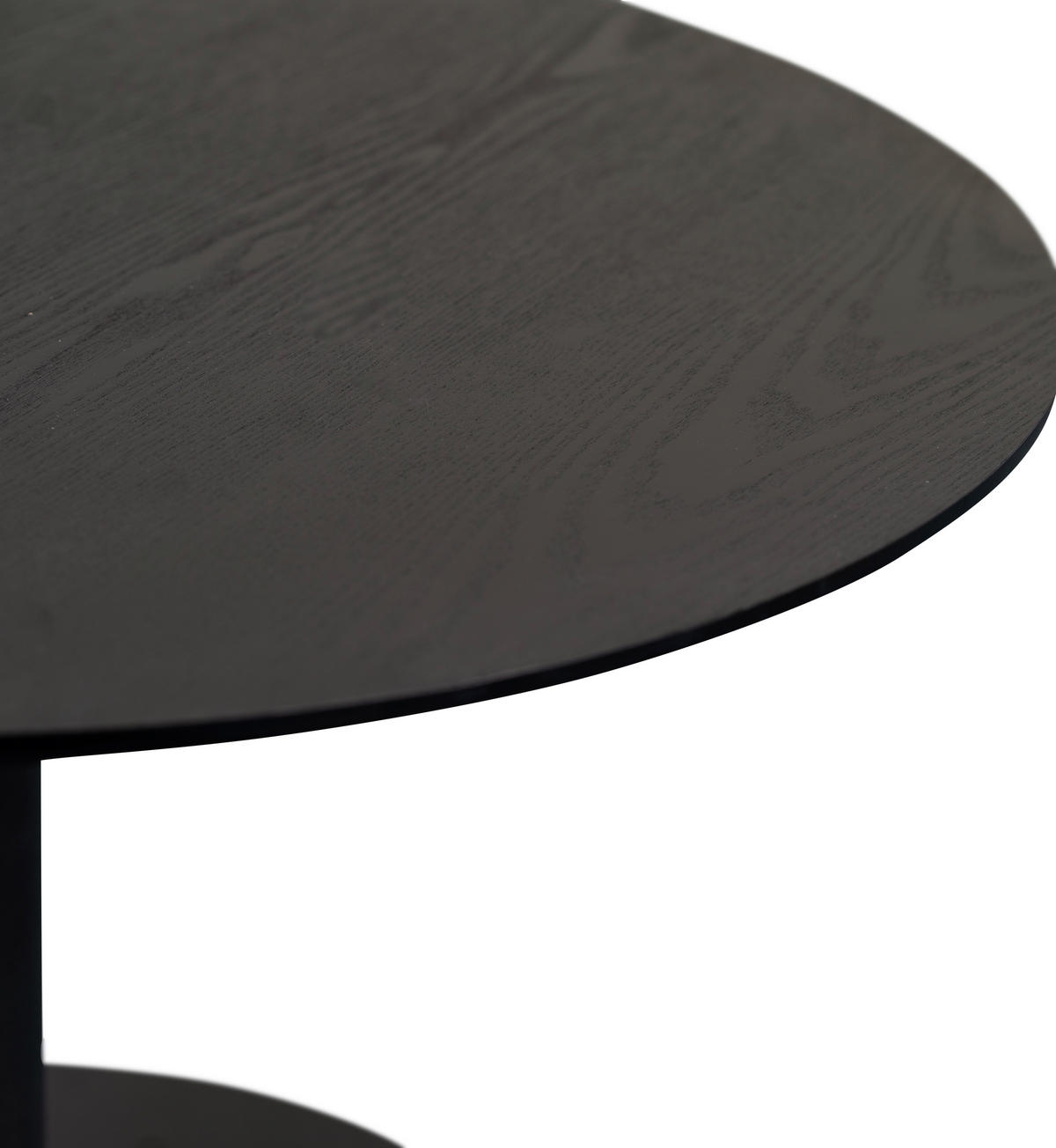 COUCHTISCH 60/60/37 cm rund Schwarz  - Schwarz, Design, Holzwerkstoff/Metall (60/60/37cm) - Xora