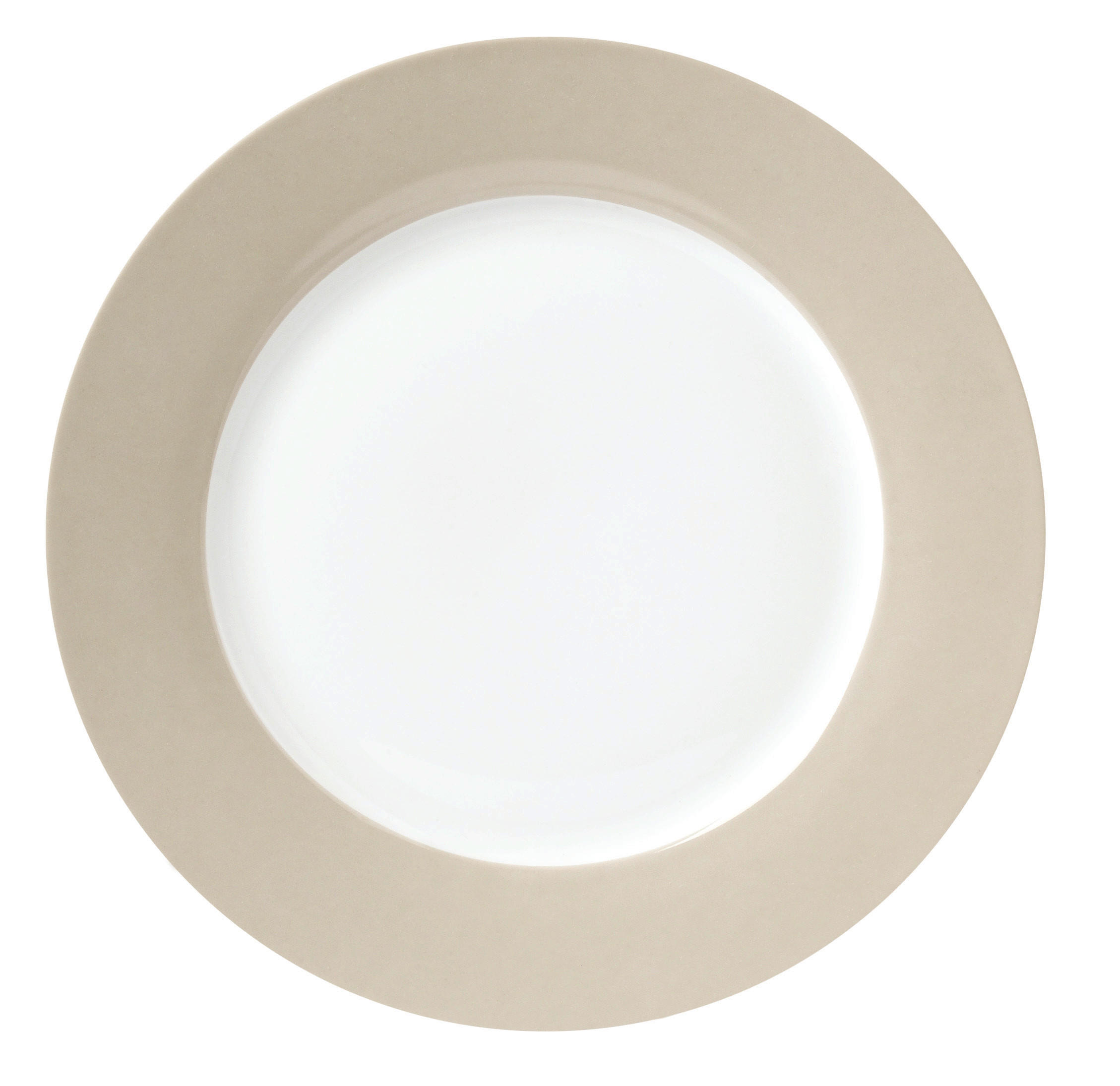 DESSERTTELLERSET VARIO 6-teilig - Taupe/Weiß, Basics, Keramik (20cm)