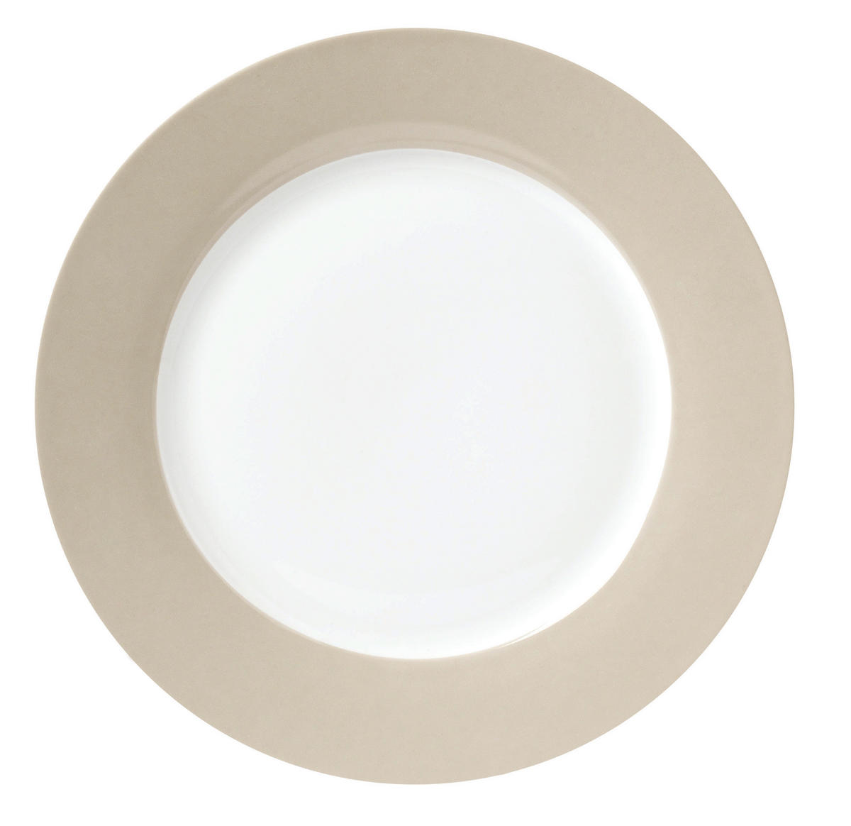 DESSERTTELLERSET VARIO 6-teilig  - Taupe/Weiß, Basics, Keramik (20cm) - Van Well