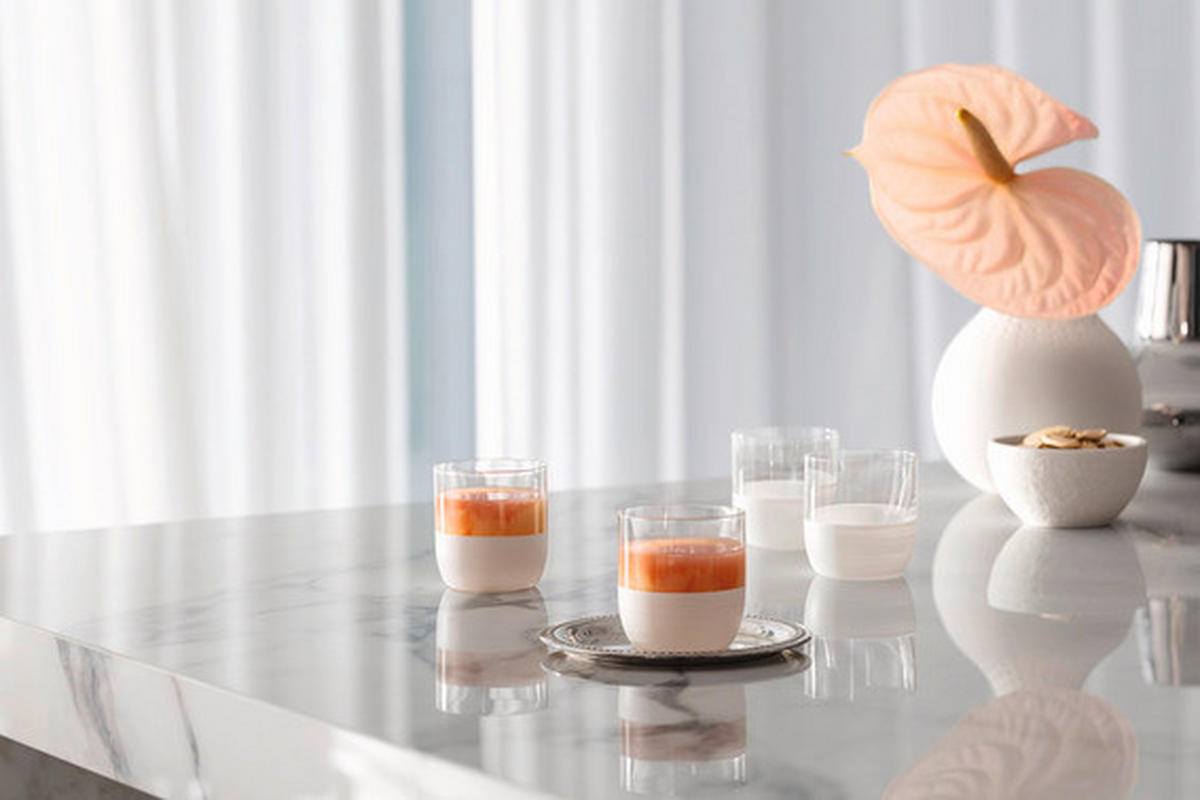 SET ČAŠA  4 dela   - prozirna/bela, Konvencionalno, staklo (250ml) - Villeroy & Boch