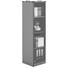 REGAL Anthrazit - Anthrazit, Design, Holzwerkstoff (40/148,5/40cm) - MODERANO