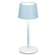AKKU-TISCHLEUCHTE 9/22 cm  - Hellblau, Basics, Metall (9/22cm) - Novel