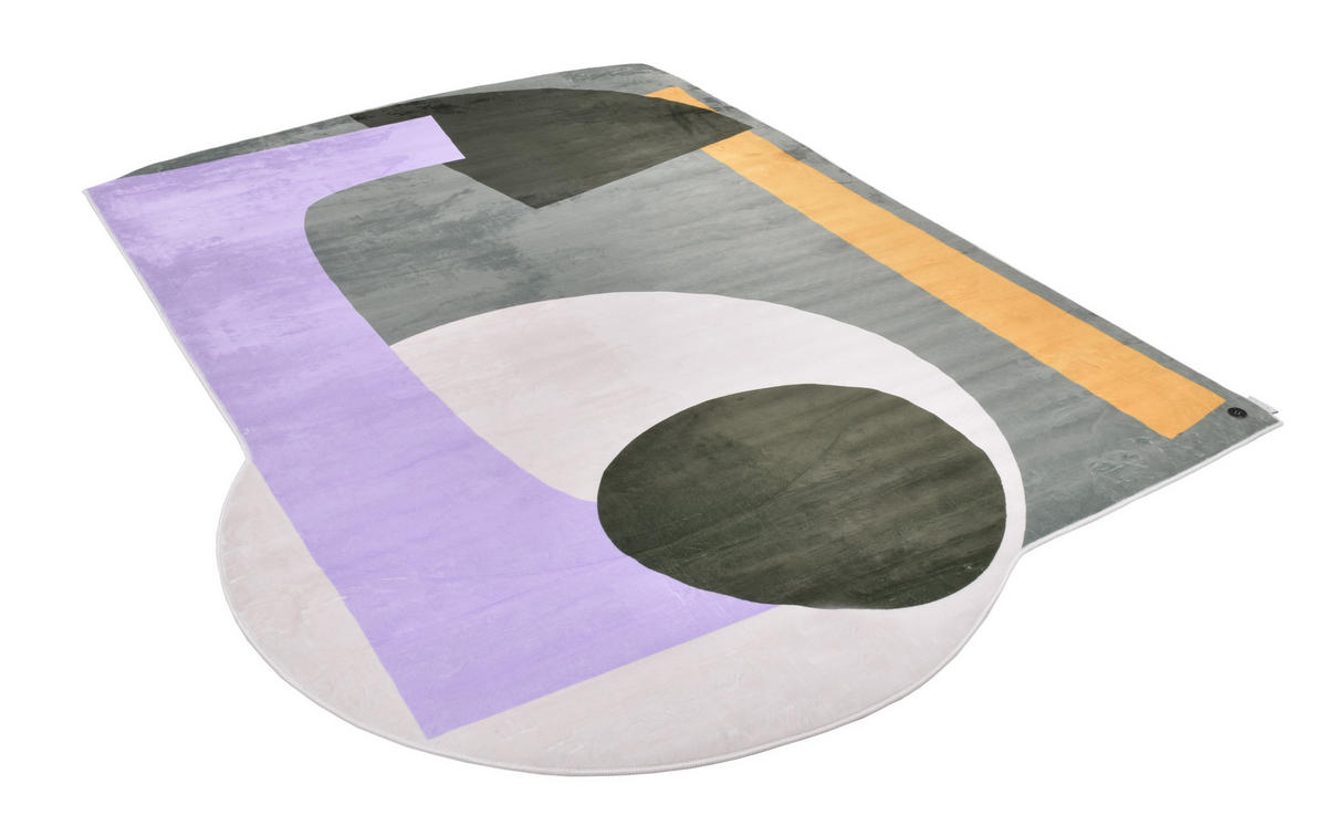 WEBTEPPICH 140/190 cm Shapes - EIGHT Multicolor, Dunkelgrau  - Dunkelgrau/Multicolor, Trend, Textil (140/190cm) - Tom Tailor